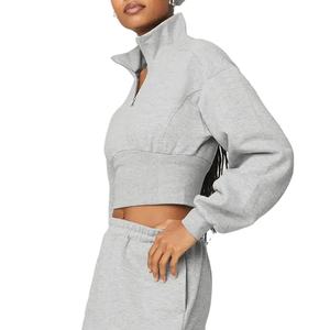 Sudaderas con Capucha para Mujer, Ajustadas, con Forro de Algodón, Lisas, para Otoño/Invierno, para Hacer Ejercicio, en Oferta - Product Image 5