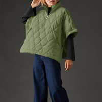 Chaleco de invierno para mujer, ropa de calle informal, chaleco acolchado cálido sin capucha, chaleco acolchado