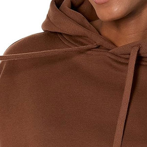 Top corto de entrenamiento informal con logotipo personalizado, sudaderas con capucha, jersey de manga larga, Top corto holgado de peso pesado para mujer, sudaderas con capucha a la moda - Product Image 6