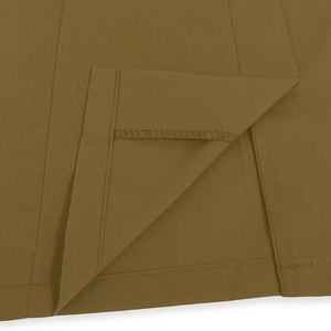 Venta al por mayor personalizado mujeres Hospital uniforme enfermería Scrubs Tops cuello vuelto con tubería blanca cuidado de la salud enfermera túnica superior - Product Image 5