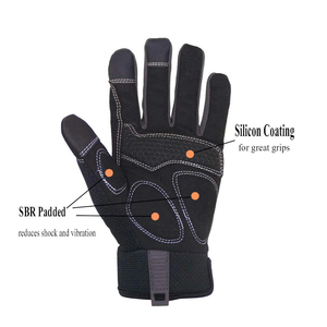 Guantes mecánicos de alta comodidad con interior transpirable, guantes de taller de larga duración que ofrecen una gran resistencia. - Product Image 5