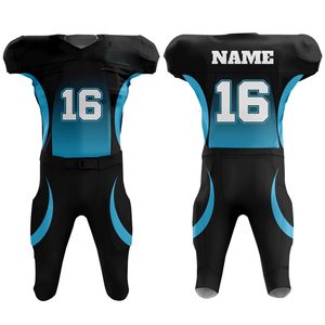 Uniforme de fútbol americano en tela elástica de poliéster Diseño personalizado Ropa de fútbol Jersey y pantalón acolchado - Product Image 1