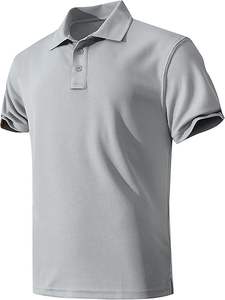 T-shirts polo de qualité supérieure 100% coton coupe ajustée pour hommes Design exquis respirant Style confortable Jersey à motifs solides - Product Image 2