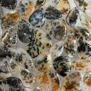 Cabujones de Ágata Musgo Dendrítica de Calidad al por Mayor, Piedras Preciosas Sueltas 100% Naturales, Piedra Pulida a Mano para la Fabricación de Joyas - Product Image 1