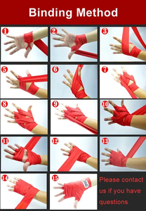 Vendas de Boxeo de Neopreno de Alta Calidad al por Mayor, Transpirables, Ligeras y Resistentes, con Cierre de Velcro, Unisex, para Entrenamiento - Product Image 6