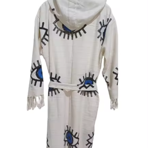 Algodón turco Piedra colorida Impreso Mujeres Hombres Niños Albornoz Playa Sauna Toalla para el hogar Secado rápido Buena calidad Buen precio - Product Image 1