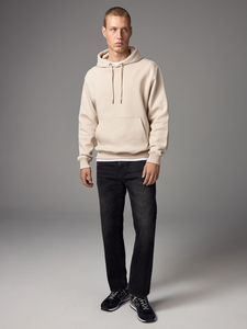 Sweat à capuche en polaire personnalisé de haute qualité, sweat à capuche en coton mélangé surdimensionné avec logo personnalisé Basics - Product Image 4