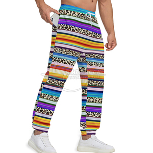 2025 Top vente léger hommes pantalons de survêtement marque privée Style décontracté mi-taille droite motif Sublimation conception à vendre - Product Image 3