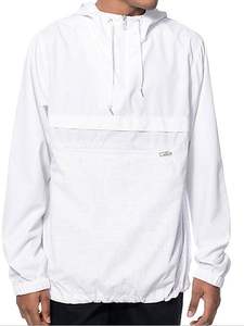 Vestes anorak à demi-fermeture éclair en nylon/polyester personnalisées style High Street avec col montant et couleurs personnalisées - Product Image 2