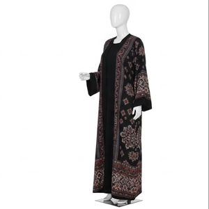 Middle Eastern <b>Abaya</b> Digital Print Polyester Modest Loose Fit Islamic Women Daily Wear Wholesale Muslim Dress <b>Abaya</b> Clothing Hub - Product Image 5