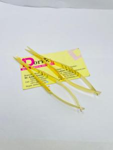 Meilleure pince à sourcils professionnelle en acier inoxydable plaqué or personnalisable avec logo privé écologique et léger - Product Image 4