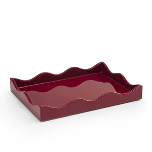 Elegant Scalloped Lacquer <b>Tray</b> Decorative Food Serving <b>Trays</b> <b>for</b> Kitchen Home Accessories and <b>Decor</b> made in Vietnam - Product Image 5