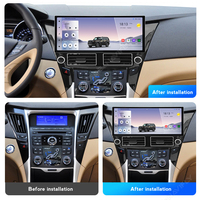 Navifly MS más nuevo Android 2K pantalla táctil 12 + 256G estéreo de coche para Hyundai Sonata 2010-2018 soporte cámara trasera Adas DVR