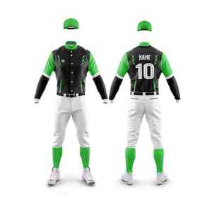 Conjunto de Jersey y Uniforme de Béisbol y Softbol Personalizable, Ropa Deportiva Transpirable Personalizada para Hombres, Mujeres, Jóvenes y Adultos - Product Image 1