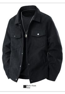 Chaqueta Casual de Moda para Hombre, de Pana, Holgada, de Primavera y Otoño, con Logotipo Personalizado Bordado OEM, Precio de Fábrica de China y Bangladesh - Product Image 4