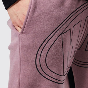 Pantalones de hombre, ropa de calle de estilo deportivo lavado, pantalones acampanados para correr, pantalones de chándal apilados transpirables, pantalones con cordón para hombre - Product Image 3