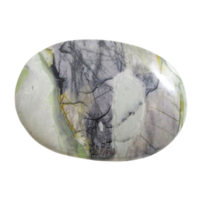 Piedra de Palma de jaspe imperial, piedra natural curativa, piedra preciosa tallada en la palma, piedra de cristal de ágata de cuarzo - Product Image 1