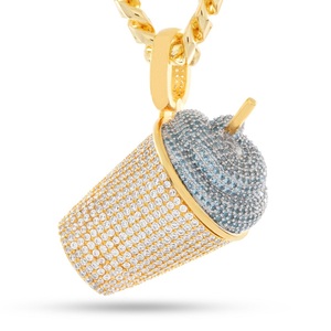 Pendentif en diamant unique à la demande avec chaîne pour filles et dames mode disponible au prix de gros - Product Image 1