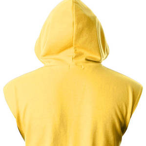 Unique Design Good Quality Breathable Fabric Plain Dyed Gym <b>Hoodie</b> <b>for</b> <b>Mens</b> Stylish Sleeveless Casual Look Basics Cotton Blended - Product Image 4