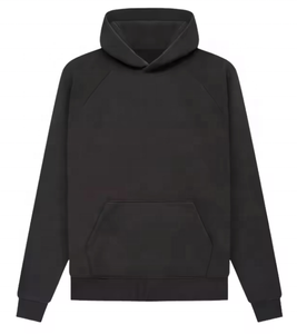 Bulk Manufacturer New Design Heavy Weight Plain No <b>String</b> Pure Cotton Pullover Men Hoodies - Product Image 4