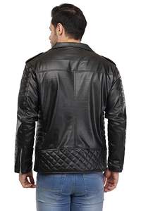 Blouson aviateur en cuir avec col en fourrure de mouton véritable marron hiver vestes en cuir grande taille pour hommes - Product Image 6