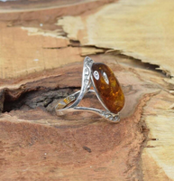 Großhandelsangebot für Preiswerte Baltische Bernstein 925 Sterling Silber Natürliche Edelstein-Ringe Handgefertigter Designer-Schmuck