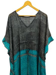 Vacances Caftan Robe Sari Soie Caftan Doux Nuit Porter Maison Robe Jardin Robe Pour femme Taille Libre Caftan - Product Image 4