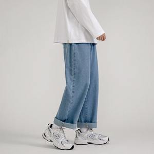 Streetwear <b>Plus</b> <b>Size</b> Black Mens Baggy Denim Jeans <b>Trouser</b> Manufacturers Wide Leg Designer <b>Plus</b> <b>Size</b> Custom Men'S Jeans - Product Image 3