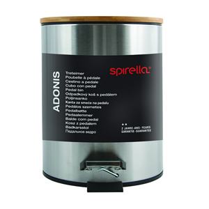 Poubelle à pédale ADONIS 3L, couleur métal, brossée - Product Image 6