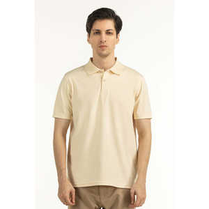 Polo 100% Polyester Coupe Classique MN-PSH-WS25-001 Anti-Plis Design Uni avec Fermeture Éclair et Col Brodé Taille XL - Product Image 3