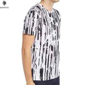เสื้อยืดผ้าฝ้าย100% สำหรับผู้ชายระบายอากาศคอกลมสไตล์ฮิปฮอปเทคนิคการย้อมสีพื้นแบบเรียบ - Product Image 4