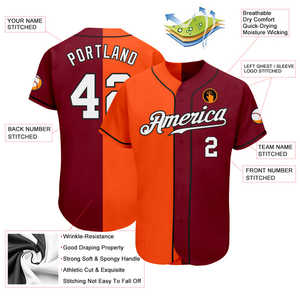 Camiseta de béisbol personalizada de primera calidad, proveedor al por mayor, ropa deportiva auténtica cosida duradera de secado rápido transpirable para escuelas - Product Image 6