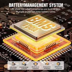 Paquete de Baterías de Litio-Hierro-Fosfato (LiFePO4) de Estado Sólido Estadounidense de 12.8V y 300Ah, Ecológico, de Alta Venta, para Almacenamiento de Energía Solar - Product Image 6
