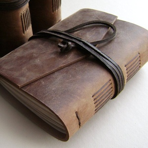 สมุดโน๊ตหนังควายแบบทำมือ, สมุดโน๊ตหนังบัตบุคพร้อมผ้าฝ้ายทำจากไม้ฟรีกระดาษขาวหนังย้อนยุคไดอารี่การเดินทาง - Product Image 2