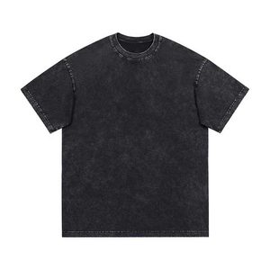 Streetwear Graphic Vintage Oversized print Plus Size Heavy Weight cotton Men's Casual Acid Washed 100% Cotton T-<b>Shirt</b> - Product Image 1