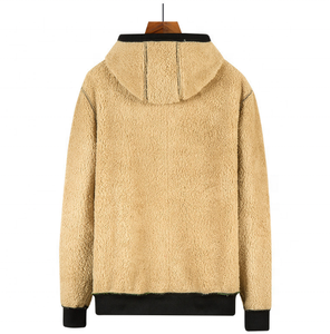 Premium Quality Men Double Layer Warmed <b>Hoodie</b> Wholesale Unisex <b>Sherpa</b> Fleece Zip Up <b>Hoodies</b> For Men And Women - Product Image 3