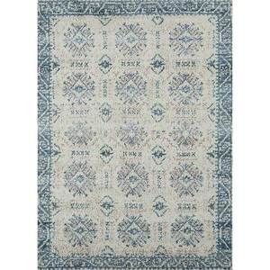 Alfombra de Poliéster Azul Nuray Anudada a Mano, Estilo Boho Geométrico para el Hogar, Pasillo, Rectangular, Patchwork Abstracto Skpl-05 para Adolescentes - Product Image 1