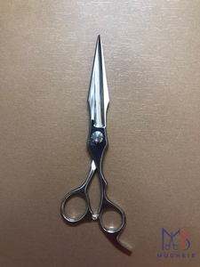 Professional Barber <b>Scissors</b> Stainless Steel Straight Blade <b>Cuticle</b> <b>Scissors</b> Removable Handle Right-Handed Durable Steel Handle - Product Image 1