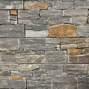 Panneaux de revêtement mural en <span class=keywords><strong>ardoise</strong></span> gris brun moderne Pierre naturelle à face fendue empilée Écologique Durable Utilisation extérieure et intérieure - Product Image 6