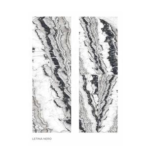Letina กระเบื้องพอร์ซเลนขัดเงาขนาด800x2400มม., กันลื่นหินแกรนิตเทียมสีดำหนาสีดำสำหรับวางบนโต๊ะ - Product Image 1
