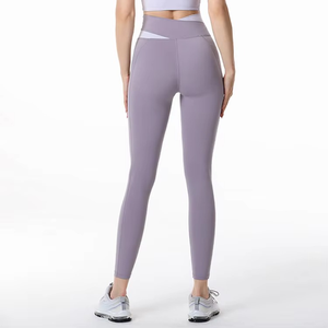 Leggings de yoga pour femmes Pantalon extensible taille haute sans couture Tissu doux Leggings confortables à porter au quotidien - Product Image 1