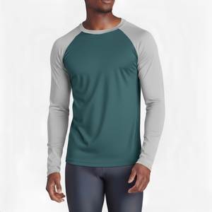 Protège-éruption personnalisé avec torse évacuant l'humidité et panneaux de manchon de contraste conçus pour l'entraînement au grappin MMA BJJ et la salle de sport - Product Image 6