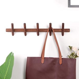 Wall Mounted Coat Hooks & Hat <b>Rack</b> Tower Wood Decorative Hanger Pegs for Bedroom Bathroom Kitchen Office Hooks & <b>Rails</b> Product - Product Image 6