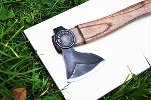 Wholesale Customized Top Quality OEM ODM Service Axe Hand Forged Carbon Steel Hatchet Wooden <b>Handle</b> for Outdoor Use Industrial - Product Image 2