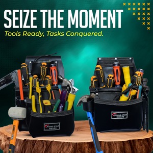 Túi đựng dụng cụ bằng da dành cho làm vườn & thợ điện, chất lượng cao 100%, kích thước tùy chỉnh, bền chắc, kèm dây đeo - Product Image 5