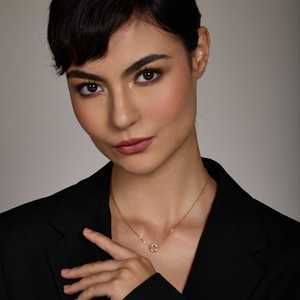 92.5 <b>Silver</b> Necklace with Geometric Pattern 14K Gold Inlay Channel Setting Figaro Rope <b>Box</b> Snake <b>Chains</b> Religious Style for Gift - Product Image 3