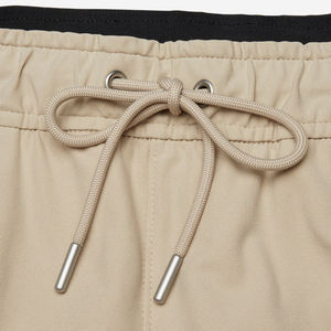 กางเกงเอวกลางน้ำหนักเบาสีเข้มซักได้สำหรับผู้ชายกางเกงลำลองฤดูร้อน - Product Image 4