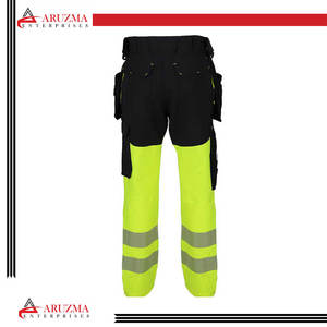 Pantalones de trabajo para hombres de alta calidad con bolsillos de rodillera de seguridad Material de algodón y seda - Product Image 6