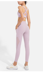 Leggings de yoga d'entraînement super extensibles à taille haute, OEM, s'adaptent à tous les types de fessiers, leggings de sport qui rehaussent les fesses, leggings recyclés pour femmes - Product Image 6
