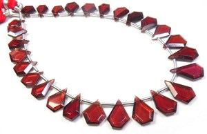 ลูกปัดโกเมน Mozambique สีแดงธรรมชาติ10 "สาระ25ชิ้นสีแดงโกเมนลูกปัดเพชรพลอยเหลี่ยม9-15มม. ลูกปัดอัญมณีแฟนซีโกเมนแอฟริกัน - Product Image 4